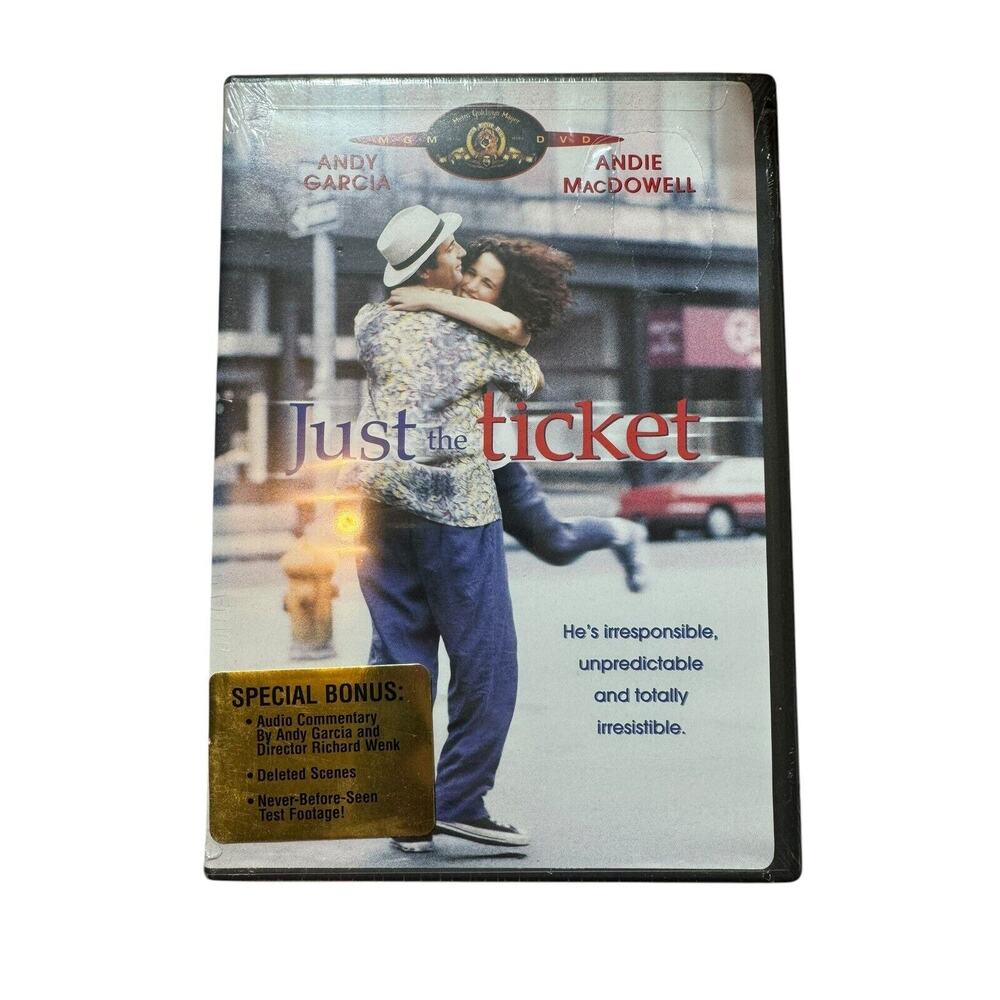 Just the Ticket DVD Movie 1999 Andy Garcia Andie MacDowell Special Bonus‎ Sealed